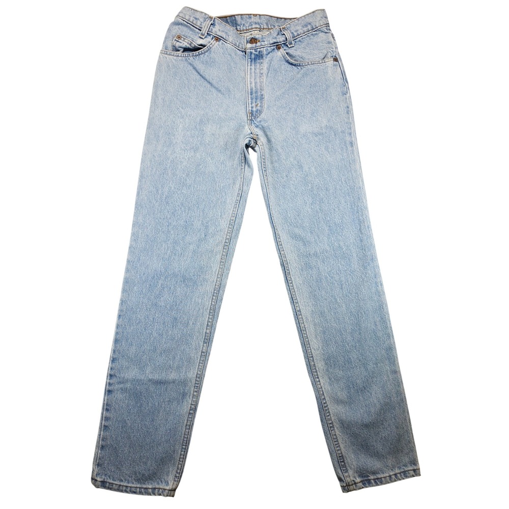 Vintage Levis 506 Student Orange Tab Jeans Light Wash Made in USA 512-062 29x30